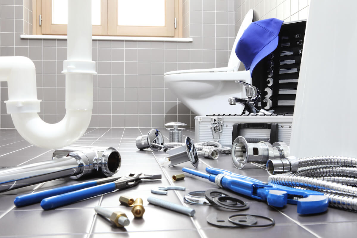 Bathroom plumbing