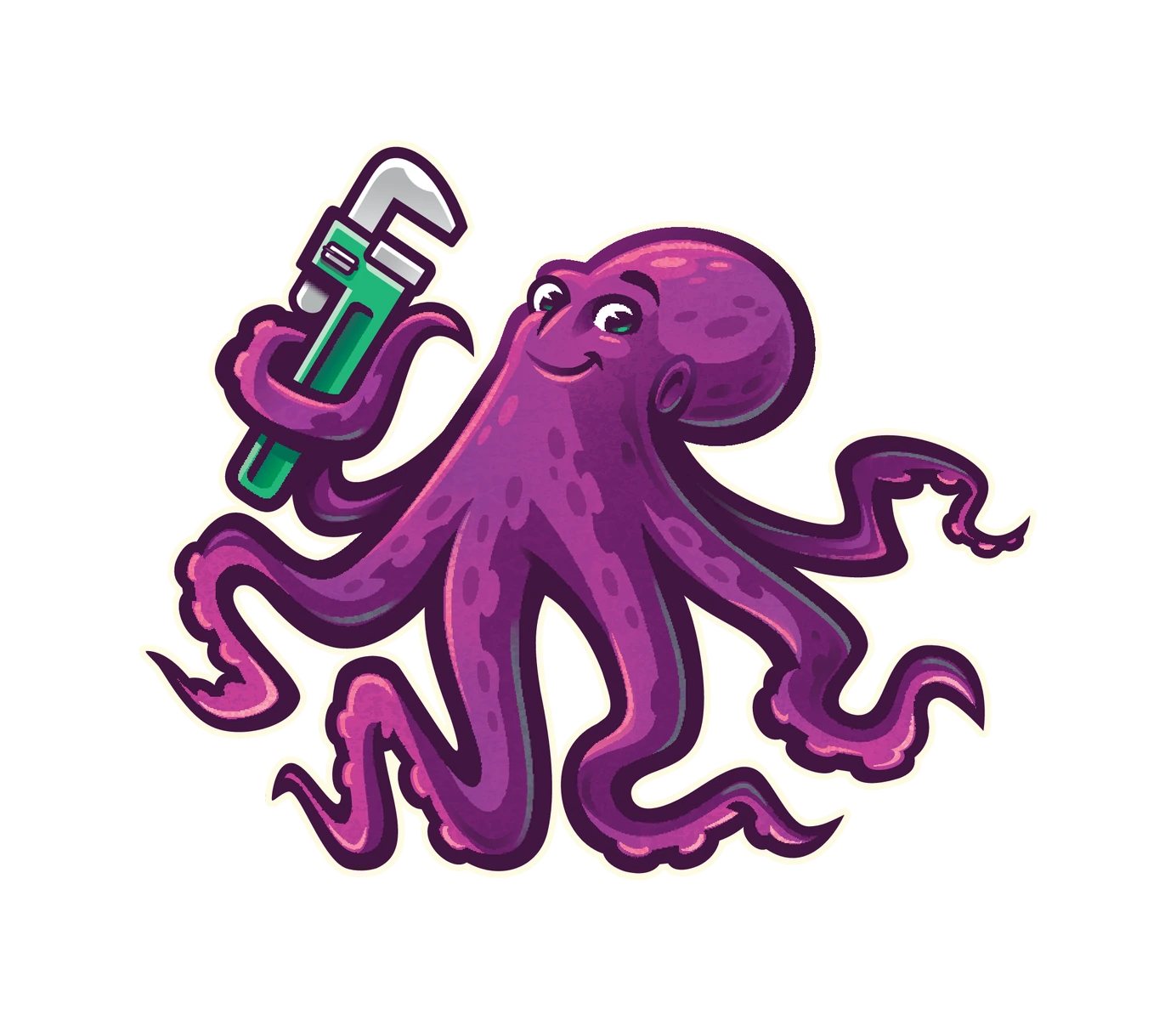 Prolific Plumbing octopus mascot